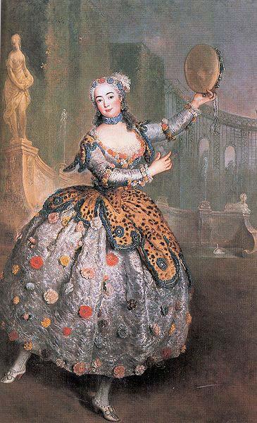 antoine pesne Portrait of the dancer Barbara Campanini aka La Barbarina oil painting picture